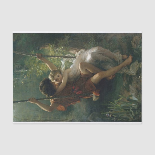 Papel De Seda Springtime de Pierre-Auguste Cot (Anverso)