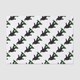 Papel De Seda Squatch navidad - Squatchin' con canes de canto