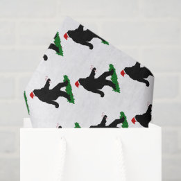 Papel De Seda Squatch navidad - Squatchin' con canes de canto