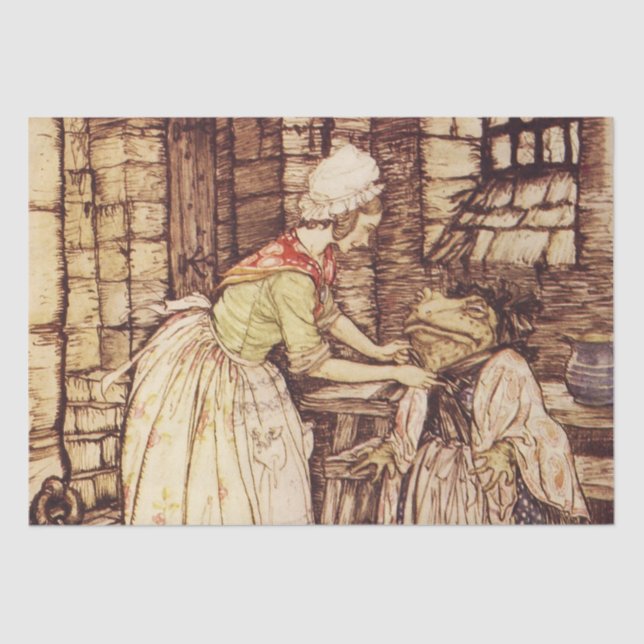 Papel De Seda Sr. Toad Vestidos por Arthur Rackham (Anverso)
