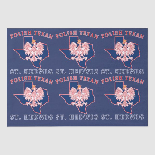 Papel De Seda St. Hedwig Texan de Polonia (Anverso)