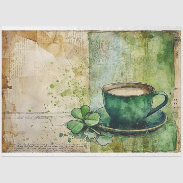 Papel De Seda St. Patrick Coffee Gaelic Green Fusion (Anverso)