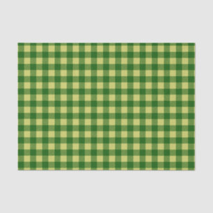 Papel De Seda St Patricks Day Green Yellow Buffalt Plaid