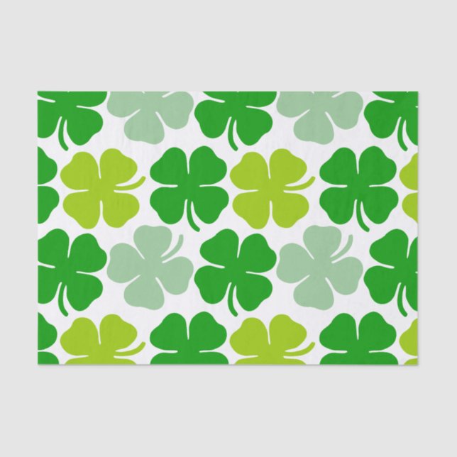 Papel De Seda St. Patrick's Day Lucky Shamrock (Anverso)