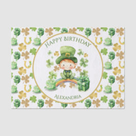 Papel De Seda St Patricks Lucky One First Birday