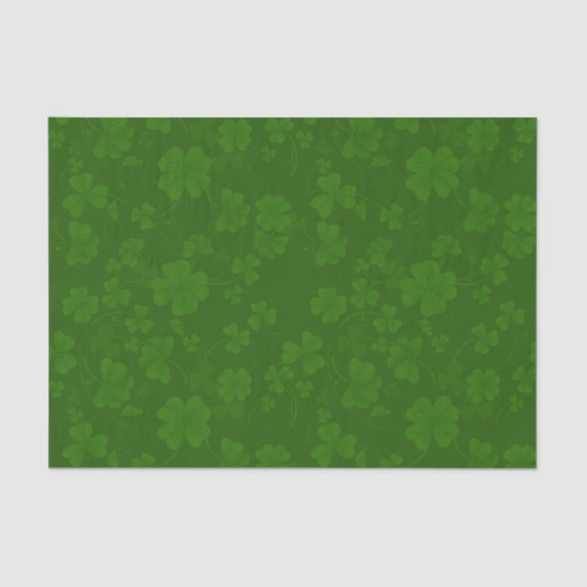 Papel De Seda St. Patrick's Shamrock (Anverso)