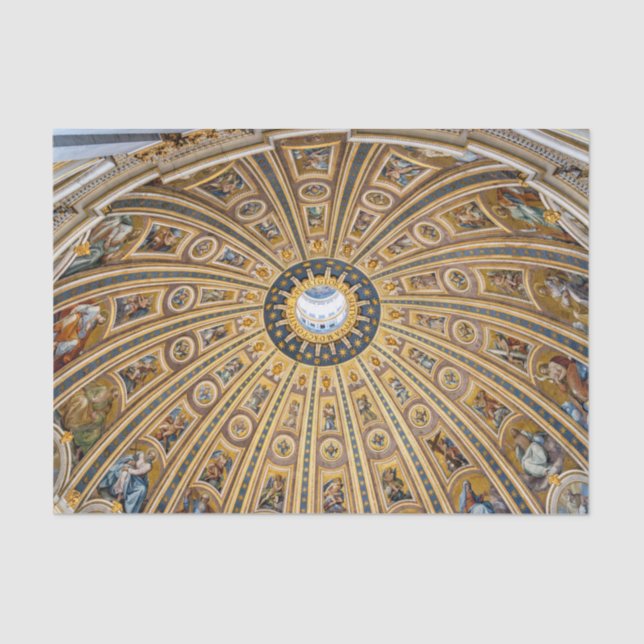 Papel De Seda St. Peter's Basilica Dome - Vatican, Rome, Italy (Anverso)