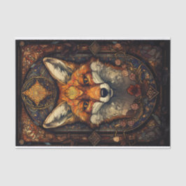 Papel De Seda StainGlass Red Fox 2