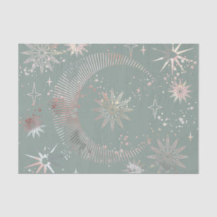 Papel De Seda Starburst verde