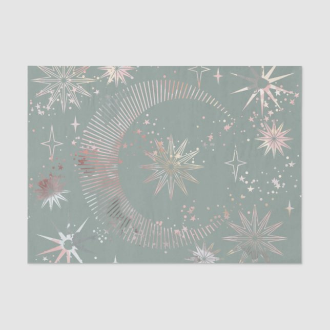 Papel De Seda Starburst verde (Anverso)