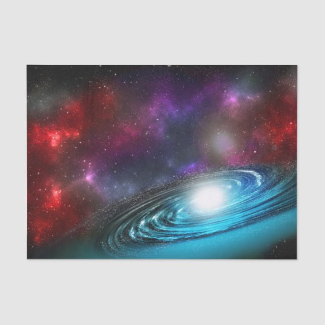 Papel De Seda Starfield de Vía Láctea con polvo cósmico multicol (Anverso)