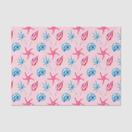 Papel De Seda Starfish y Blue Shell rosa (serie 83 Pink)