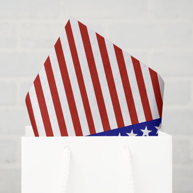Papel De Seda Stars and Stripes Background (Bolsa de regalo)