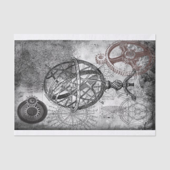 Papel De Seda Steampunk (Anverso)