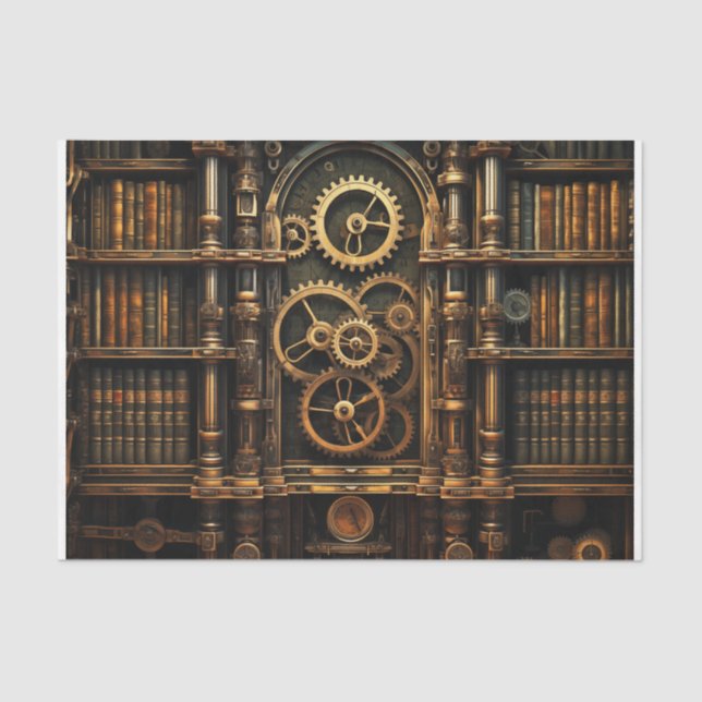 Papel De Seda Steampunk Abstract (Anverso)
