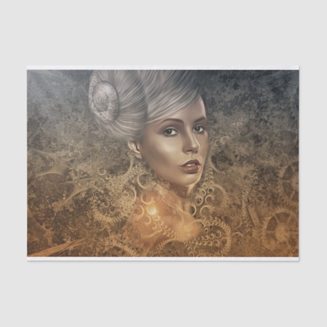 Papel De Seda Steampunk Angel (Anverso)