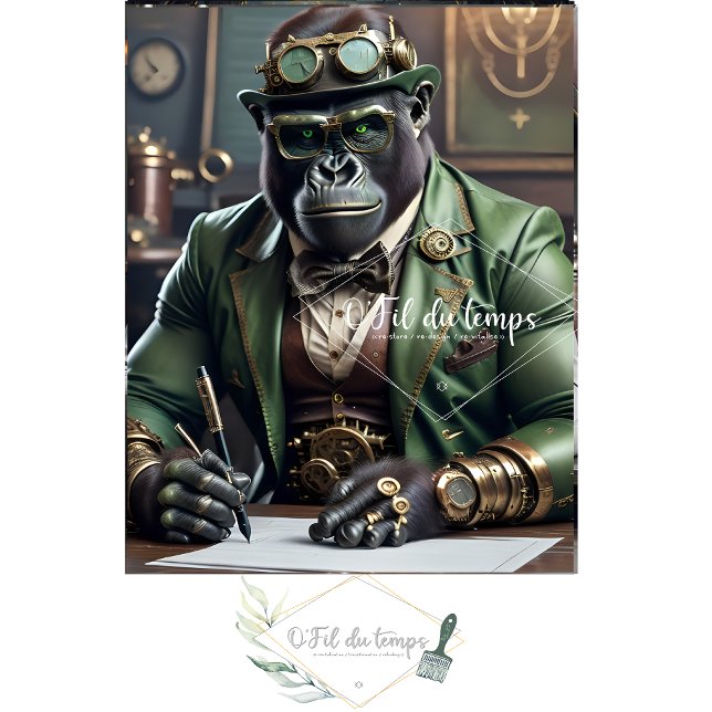 Papel De Seda Steampunk Black Gorilla big boss 2 (Subido por el creador)