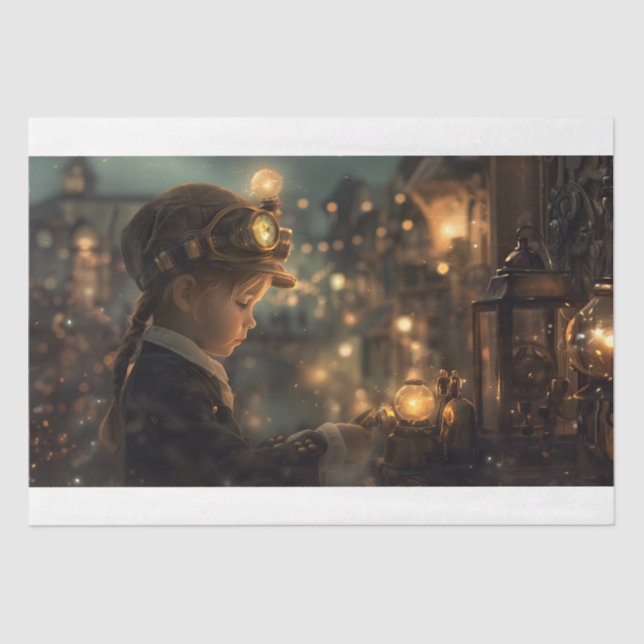 Papel De Seda Steampunk Child (Anverso)