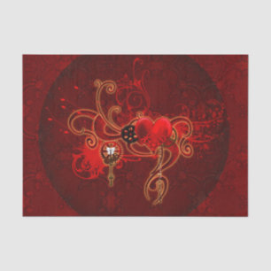 Papel De Seda Steampunk, corazón doloroso