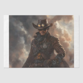 Papel De Seda Steampunk Cowboy