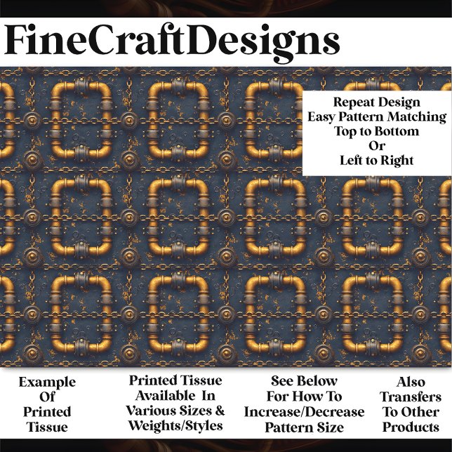 Papel De Seda Steampunk Dieselpunk Pipes Patrón BM7 Descodificac (Subido por el creador)