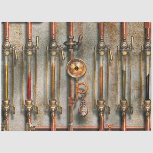 Papel De Seda Steampunk - El múltiple de lubricación (Anverso)