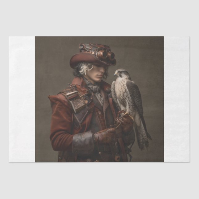 Papel De Seda Steampunk Falconer (Anverso)