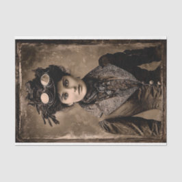 Papel De Seda Steampunk Fantasy Woman Photo Styl DX4L Decoupage