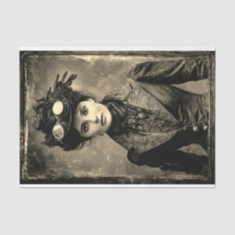 Papel De Seda Steampunk Fantasy Woman Photo Styl DX4RF Decoupage