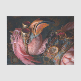 Papel De Seda Steampunk Flamingo
