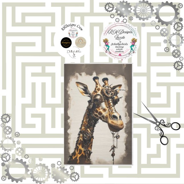 Papel De Seda Steampunk futurista feliz desenlace de camellos (Subido por el creador)