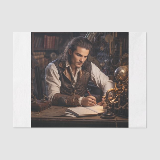 Papel De Seda Steampunk Gentleman (Anverso)