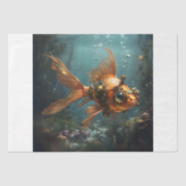 Papel De Seda Steampunk Goldfish