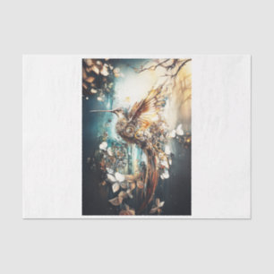 Papel De Seda Steampunk Hummingbird