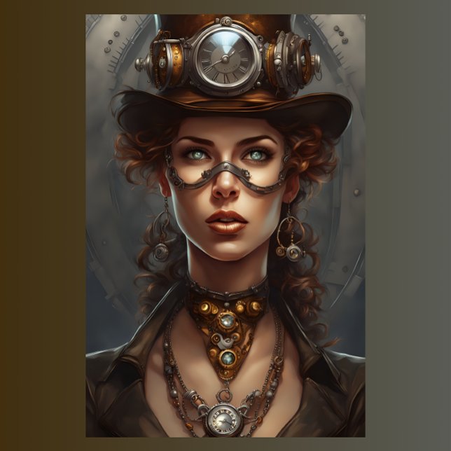 Papel De Seda Steampunk Lace Woman decoupage (Subido por el creador)