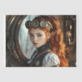 Papel De Seda Steampunk Lady