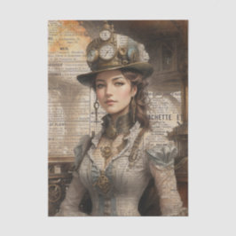 Papel De Seda Steampunk Lady, la mujer victoriana Ephemera