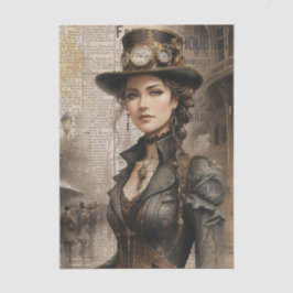 Papel De Seda Steampunk Lady, la mujer victoriana Ephemera