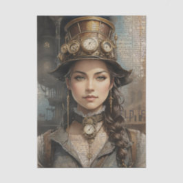Papel De Seda Steampunk Lady, la mujer victoriana Ephemera