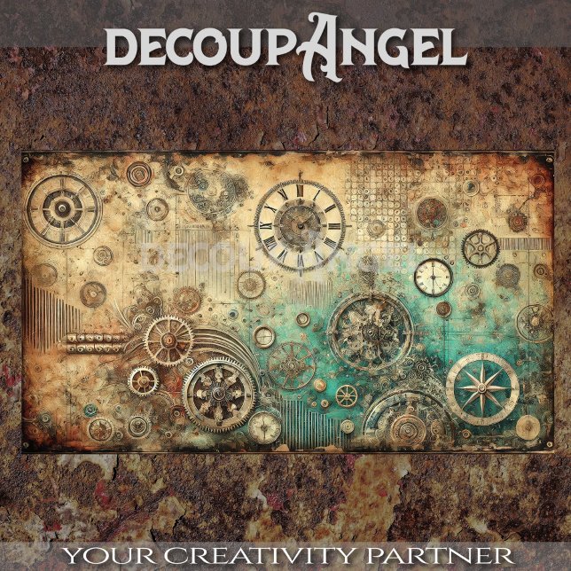 Papel De Seda Steampunk Patina#1 Desnuda (Subido por el creador)