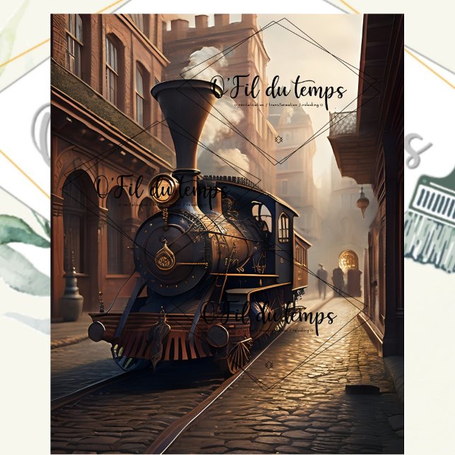 Papel De Seda Steampunk Post Apocalyptic Cities Decoupage v5 (Subido por el creador)