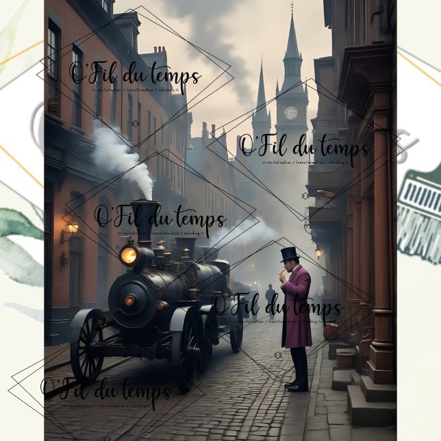 Papel De Seda Steampunk Post Apocalyptic Cities Decoupage v7 (Subido por el creador)
