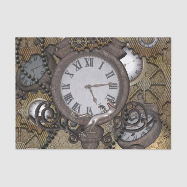 Papel De Seda ¿Steampunk puede usted mar el gecko divertido? (Anverso)