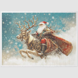 Papel De Seda Steampunk Santa