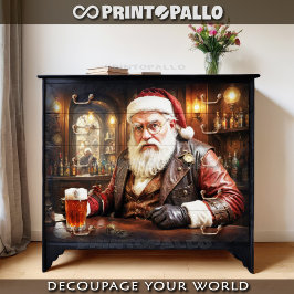 Papel De Seda Steampunk Santa Claus tras el descanso de los Navi