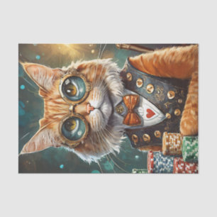 Papel De Seda Steampunk Seymour, Cat Deals Poker