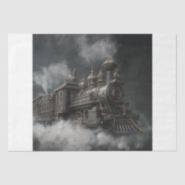 Papel De Seda Steampunk Train
