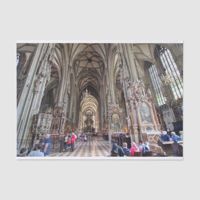 Papel De Seda Stephansdom, Viena Austria (Anverso)