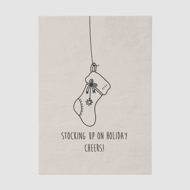 Papel De Seda Stocking up on holiday cheers! (Anverso)
