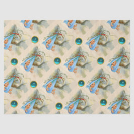 PAPEL DE SEDA STORK BOY BABY SHOWER BLUE GEMSTONES